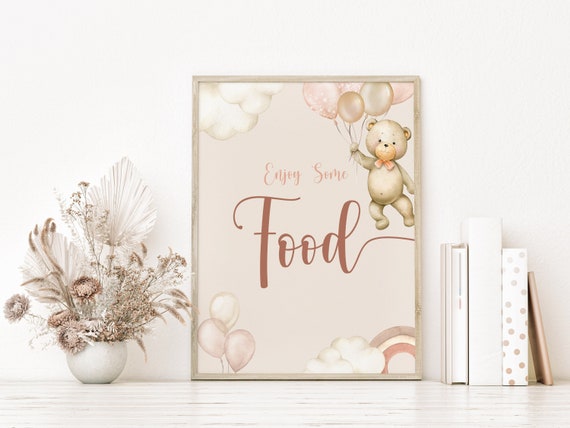 Food Sign Food Table Sign Printable Baby Shower Food Sign | Etsy