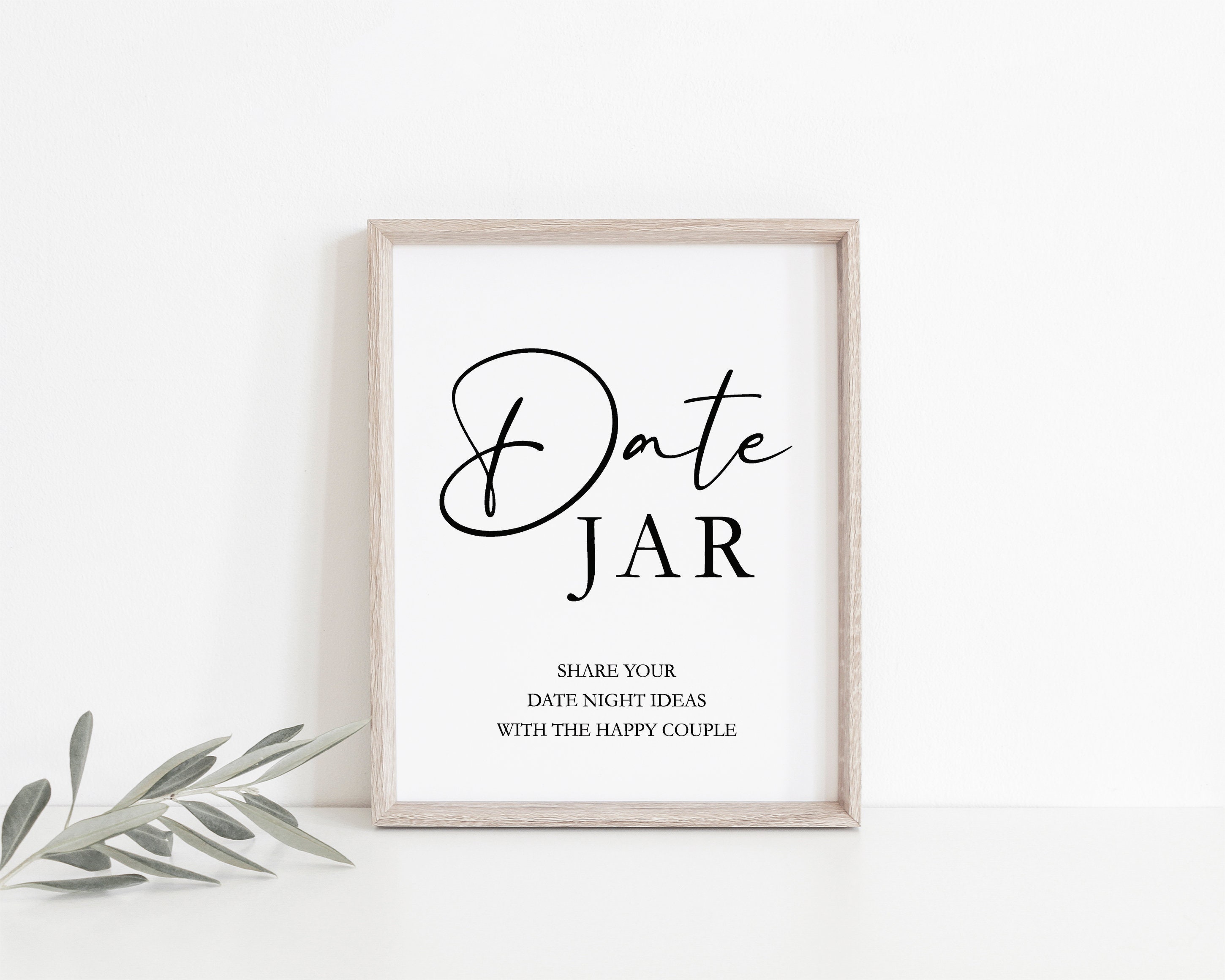 Date Jar Sign Wedding Sign Template Boho Wedding Sign Etsy