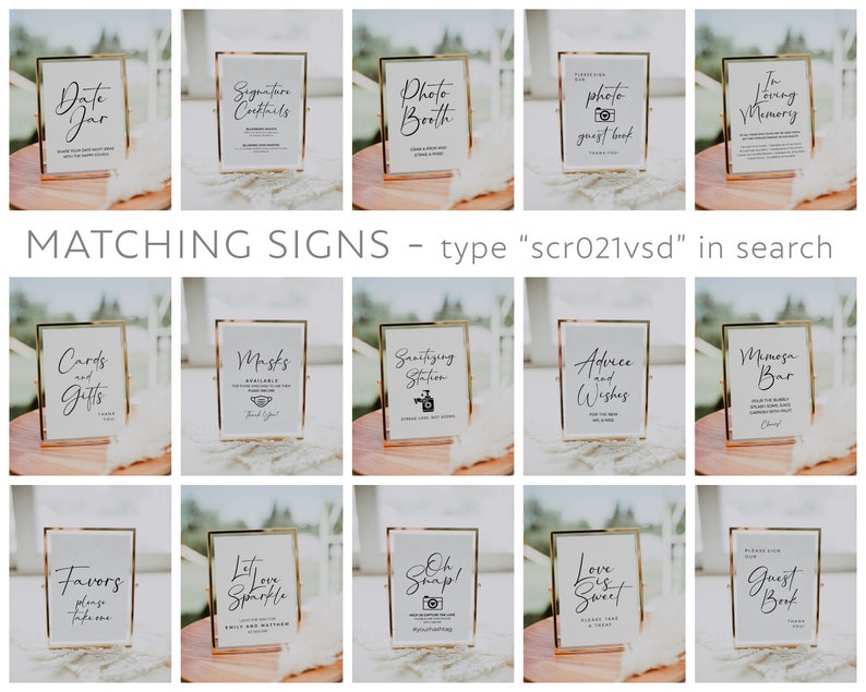 Date jar sign printable Bridal shower sign PDF template | Etsy