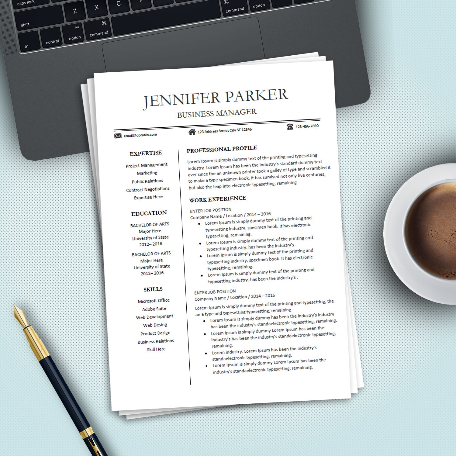 professional modern resume template free download professional modern resume template free download