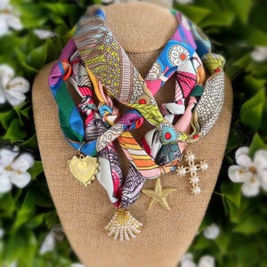 Silk Scarf Necklace