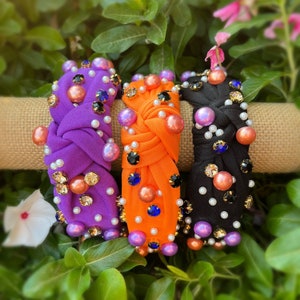 Halloween Pearl & Rhinestone Headbands | Halloween Accessories | Holiday Accessories