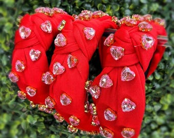 Valentines Rhinestone Headbands | Jeweled Headbands