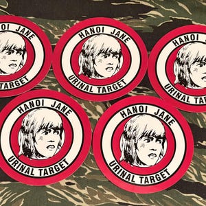 Hanoi Jane Urinal Target Stickers/Decals...5 to a pack