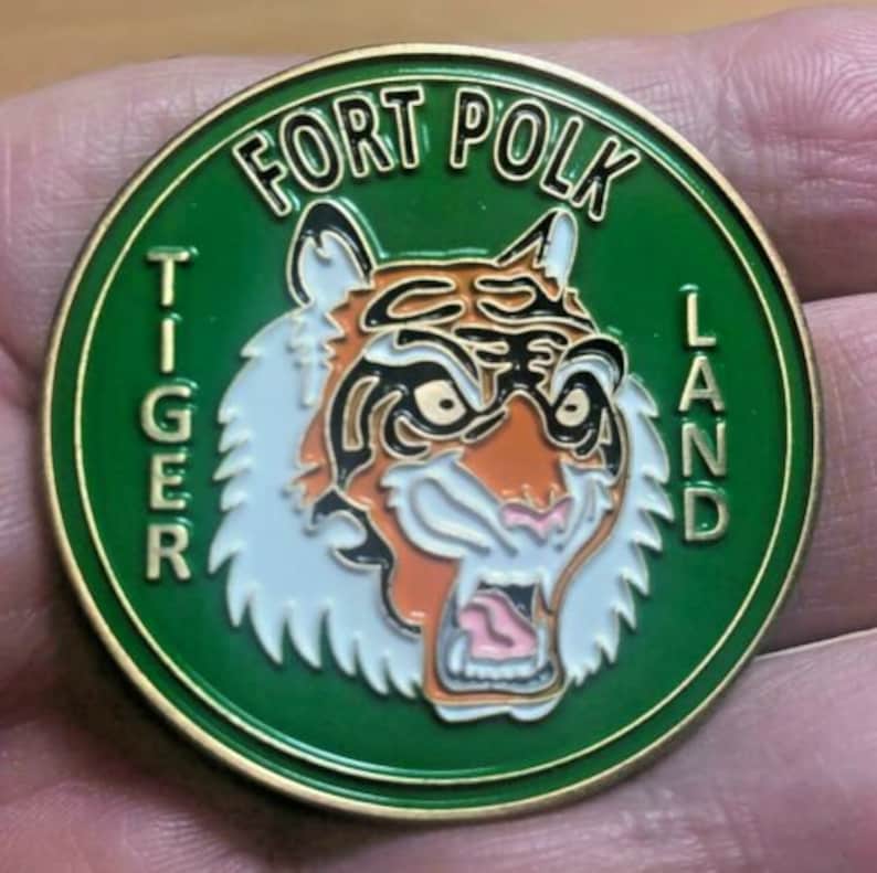 Fort Polk Tiger Land Challenge Coin Etsy