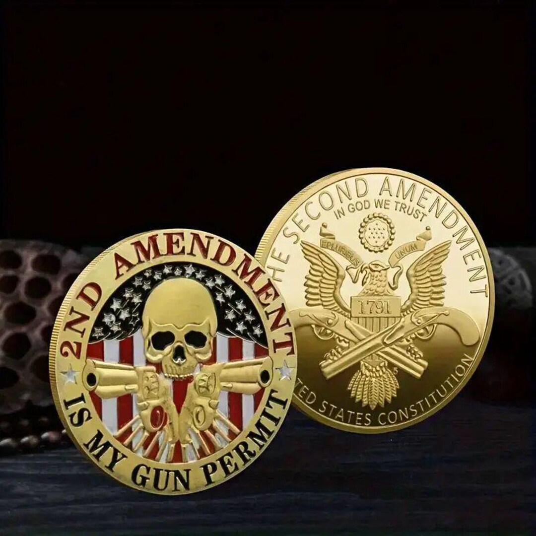 2nd Amendment is My Gun Permit Challenge Coin - Etsy