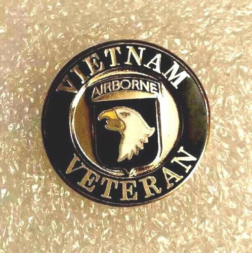 United States Army 101st Airborne Vietnam Veteran Lapel Hat Pin