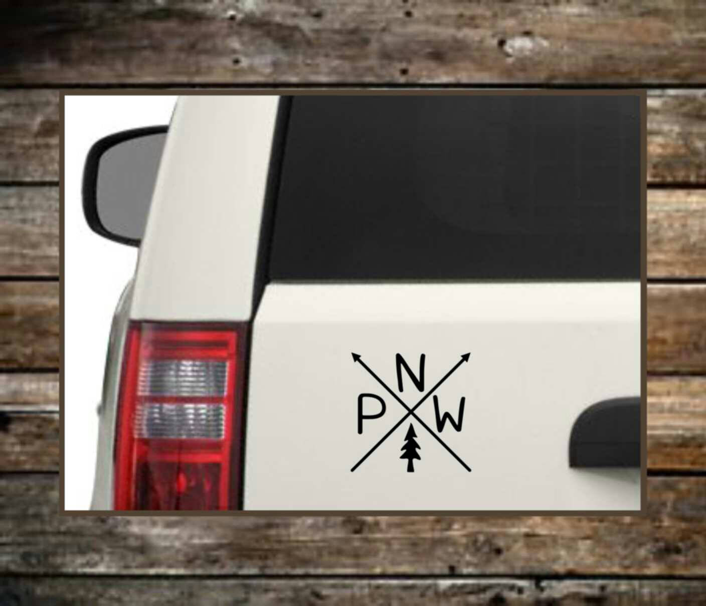 Pacific Northwest Decal / 12 Colors / PNW Sticker / Nature Etsy