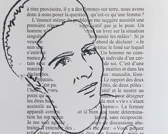 Simone De Beauvoir - Poster