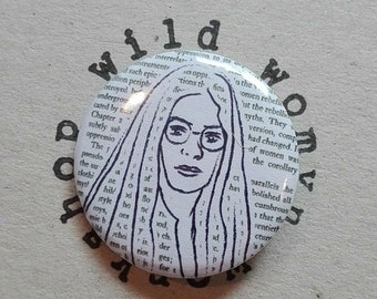 Shulamith Firestone - 32mm Feminist Icon Button Badge / Magnet