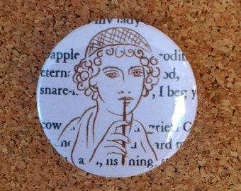 Sappho - 32mm Feminist Icon Button Badge / Magnet