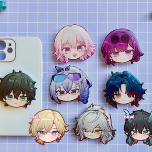 HONKAI Star Rail Acrylic Grips / Griptok Holder / Kafka Jingyuan Silverwolf Danheng March 7 Blade