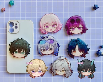 HONKAI Star Rail Acrylic Grips / Griptok Holder / Kafka Jingyuan Silverwolf Danheng March 7 Blade