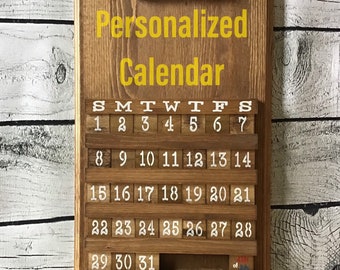 Customized Calendar, Perpetual Calendar, Wooden Calendar, Custom perpetual calendar, Custom wooden calendar