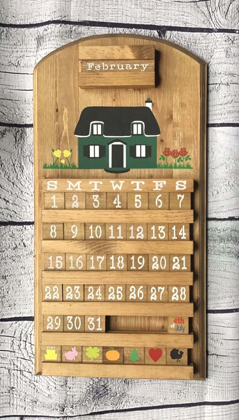 Calendrier De Bureau Perpetuel Coeur En Bois Tresse Calendriers De Bureau Et Accessoires Calendriers Agendas Et Organiseurs