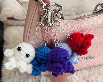 Mini Crochet Octopus Keychain – Handmade, Adorable, and Perfect for Gifting!