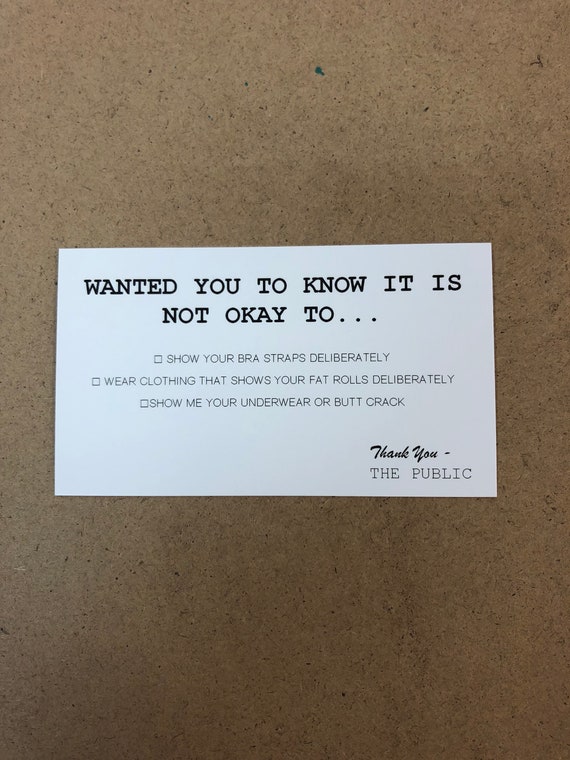 Just Wanted You To Know Clothing Ugly Wardrobe Offensive Etsy