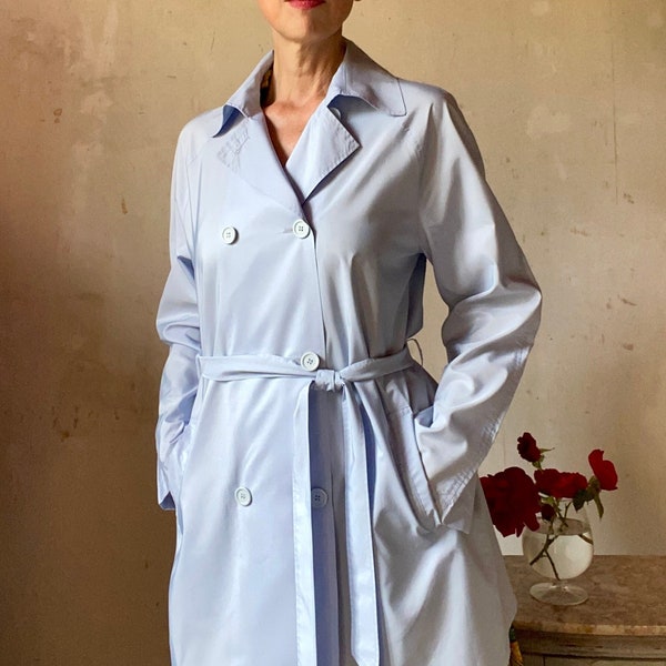 90s Marks and Spencer Trench coat vintage 90s Double boutonnage Ceinture Imperméable Chic minimaliste