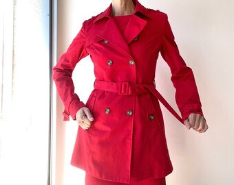 Trench-coat Double boutonnage Ceinturé Safari style Manteau trench court