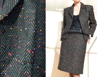 ensemble tailleur tweed