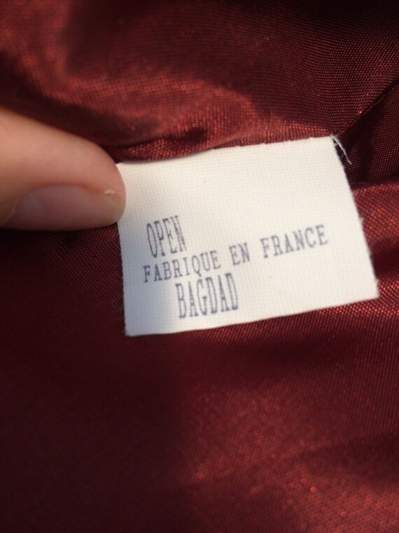 90s Made in France "Open Paris" French label Baro… - image 3