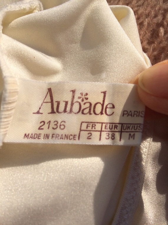 90s Aubade French lingerie label Made in France S… - image 2