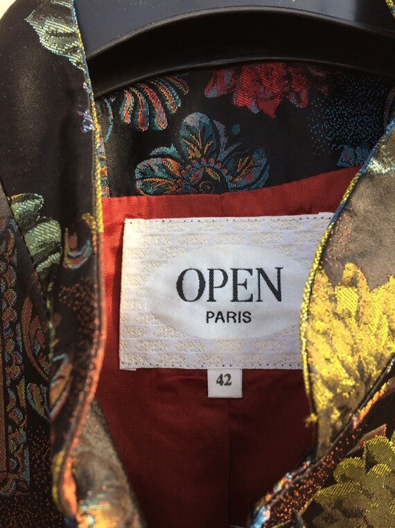 90s Made in France "Open Paris" French label Baro… - image 2