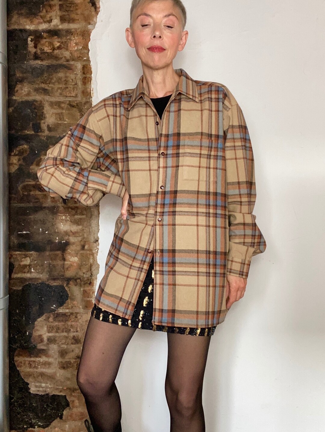 90s Made in France Checked Shirt Lumberjack Style French Etsy