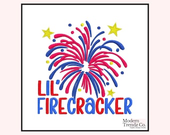 Little Firecracker Embroidery Design