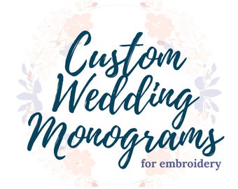 Custom Wedding Monogram, Intertwined Monogram Font, Fancy Monograms Embroidery, 2 Letter Monogram, 4 Letter Monogram, Wedding Monogram Font