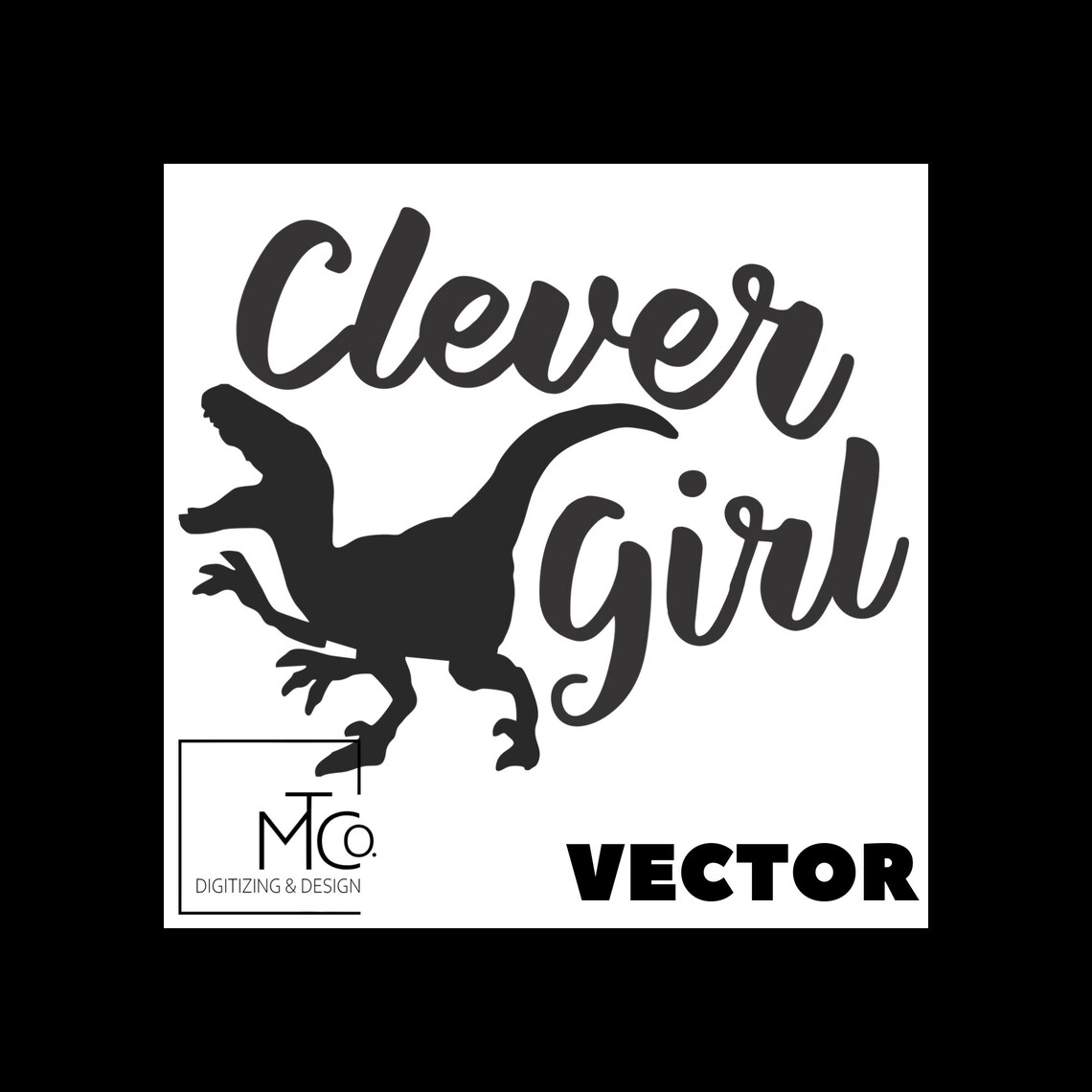 Clever Girl Vinyl Silhouette Cricut SVG DXF PDF Etsy