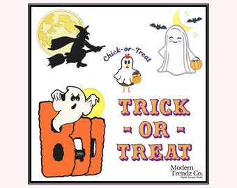 Mega paquete de diseños de bordado de Halloween vintage con diseños de bordado de Halloween para bordar a máquina
