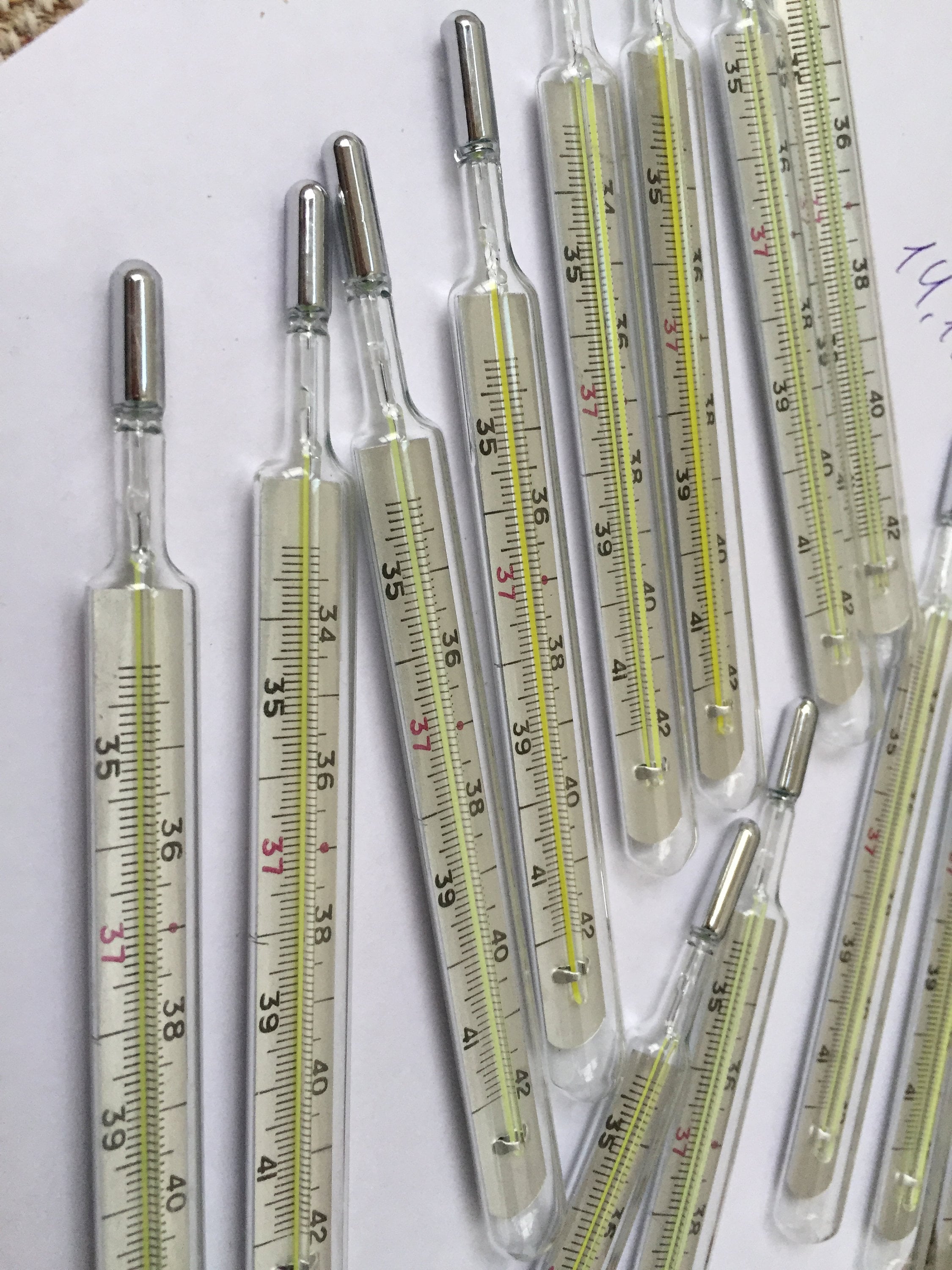 Two Medical thermometers in original case Vintage mercury Etsy