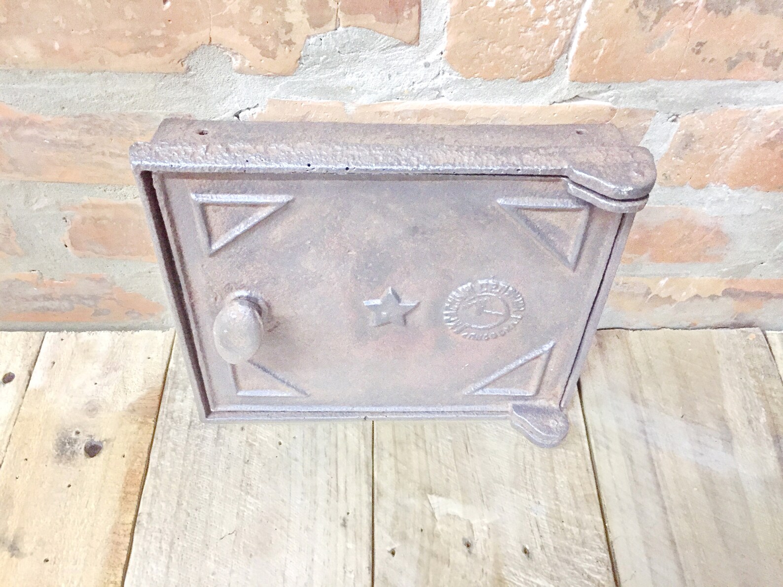 Antique Cast Iron Stove Door Country House Antique Etsy