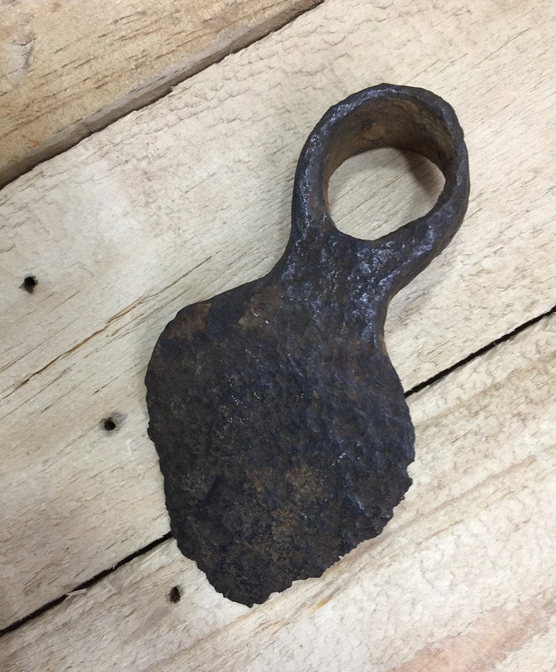 Azada de hierro antiguo forjado a mano del siglo 17-18 | Etsy