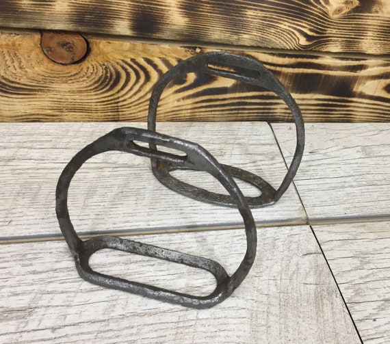Ancient Iron Horse Stirrups 1819 century old and rusty horse Etsy
