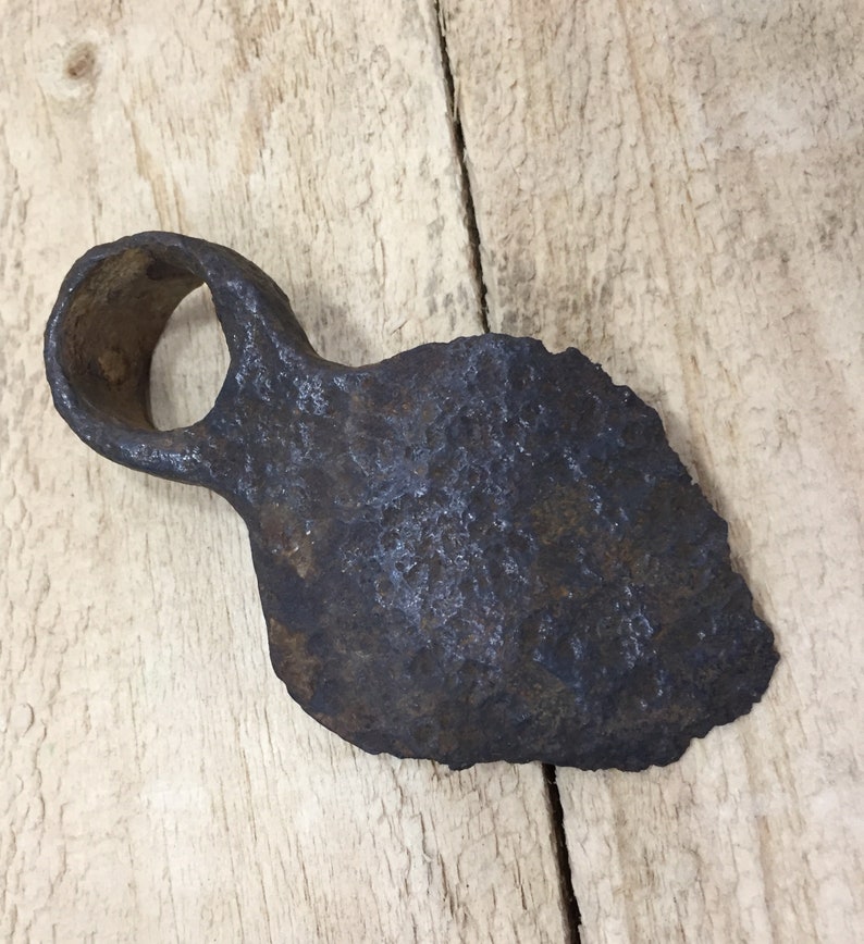 Azada de hierro antiguo forjado a mano del siglo 17-18 | Etsy