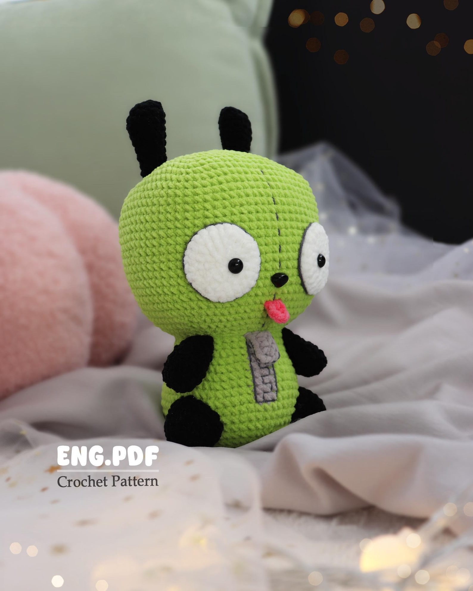 Zim Pattern Gir-invader Zim- Amigurumi/ Crochet Pattern-english -PDF - Etsy