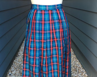 Vintage Lanz Originals Plaid Skirt // Vintage Skirt // Plaid Skirt