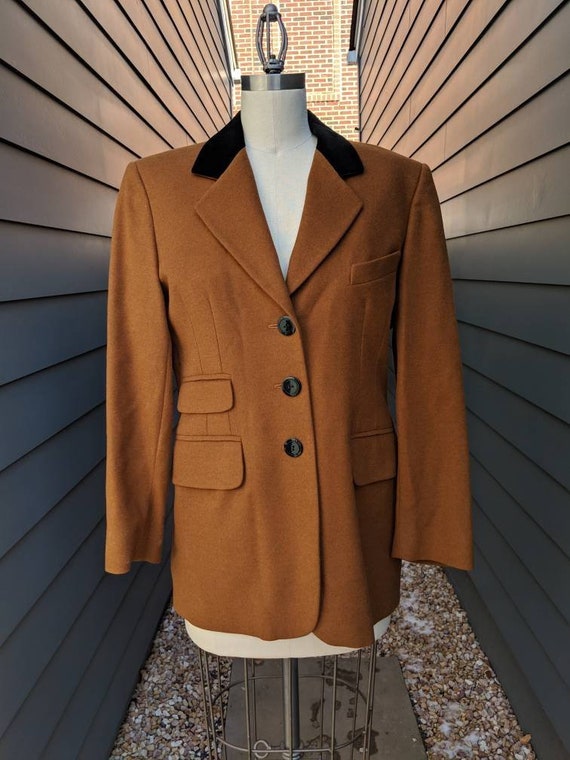 Vintage Escada wool Blazer jacket // Vintage Blaze