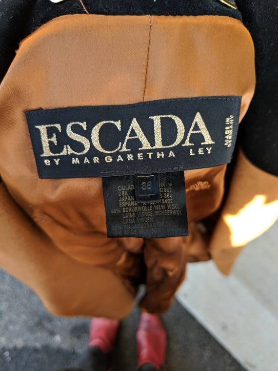 Vintage Escada wool Blazer jacket // Vintage Blaz… - image 5