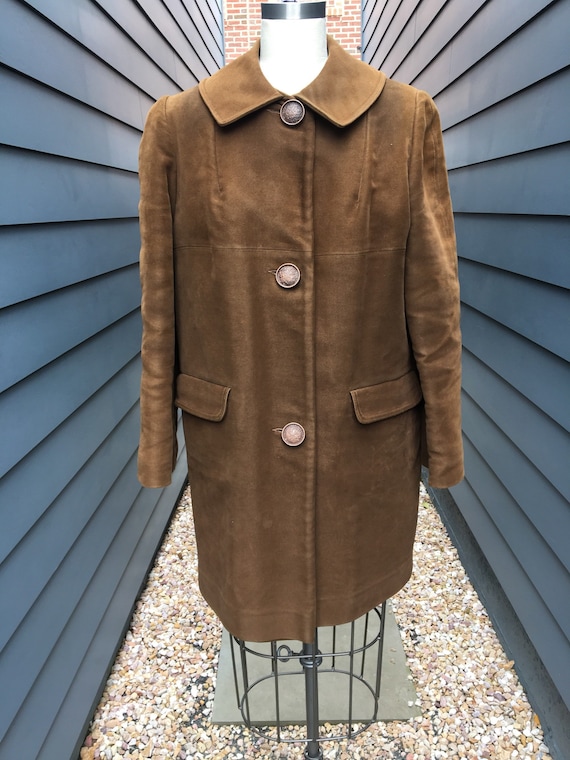 1970s Faux Suede Jacket // Vintage Insulated Jacke