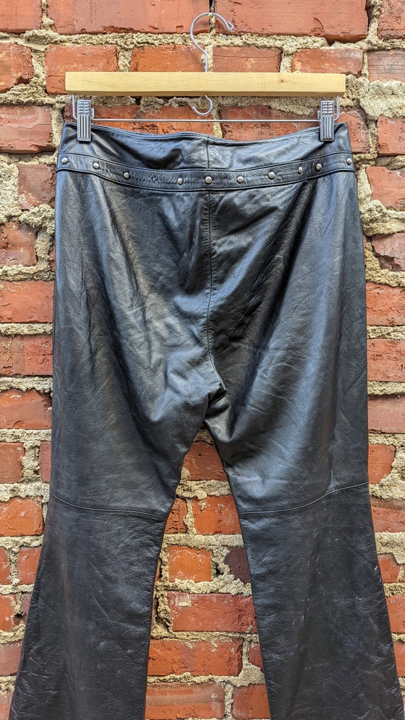 Vintage Ralph Lauren Leather Pants with Rivets | … - image 8