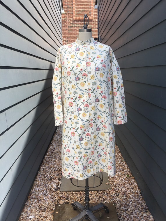 1970s Floral Cotton Dress // Vintage Cotton dress