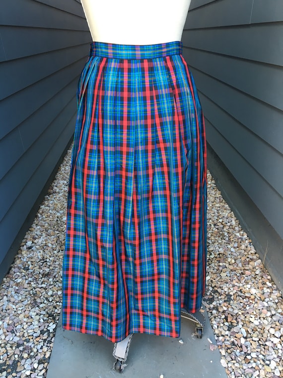 Vintage Lanz Originals Plaid Skirt // Vintage Skir