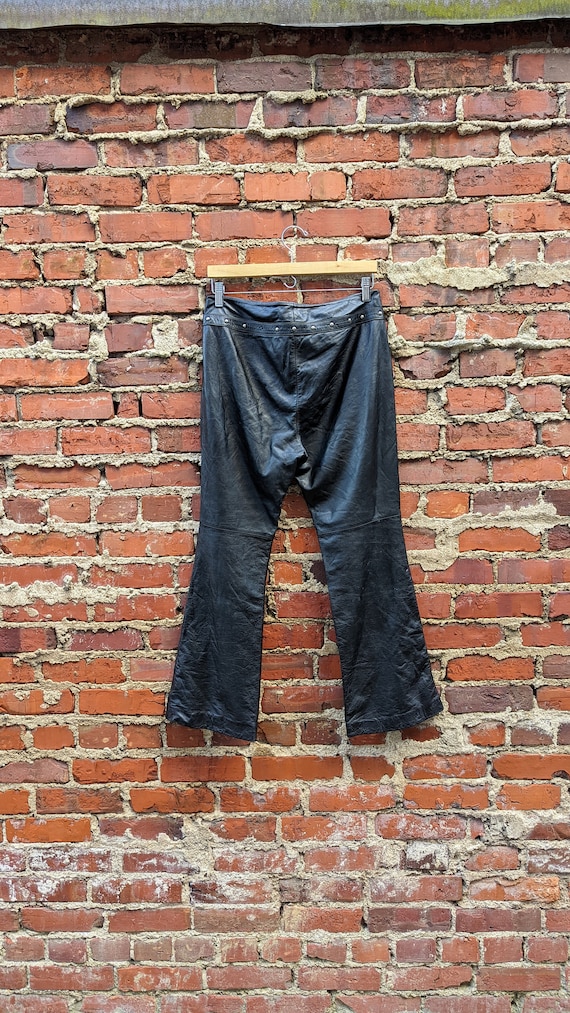 Vintage Ralph Lauren Leather Pants with Rivets | … - image 6