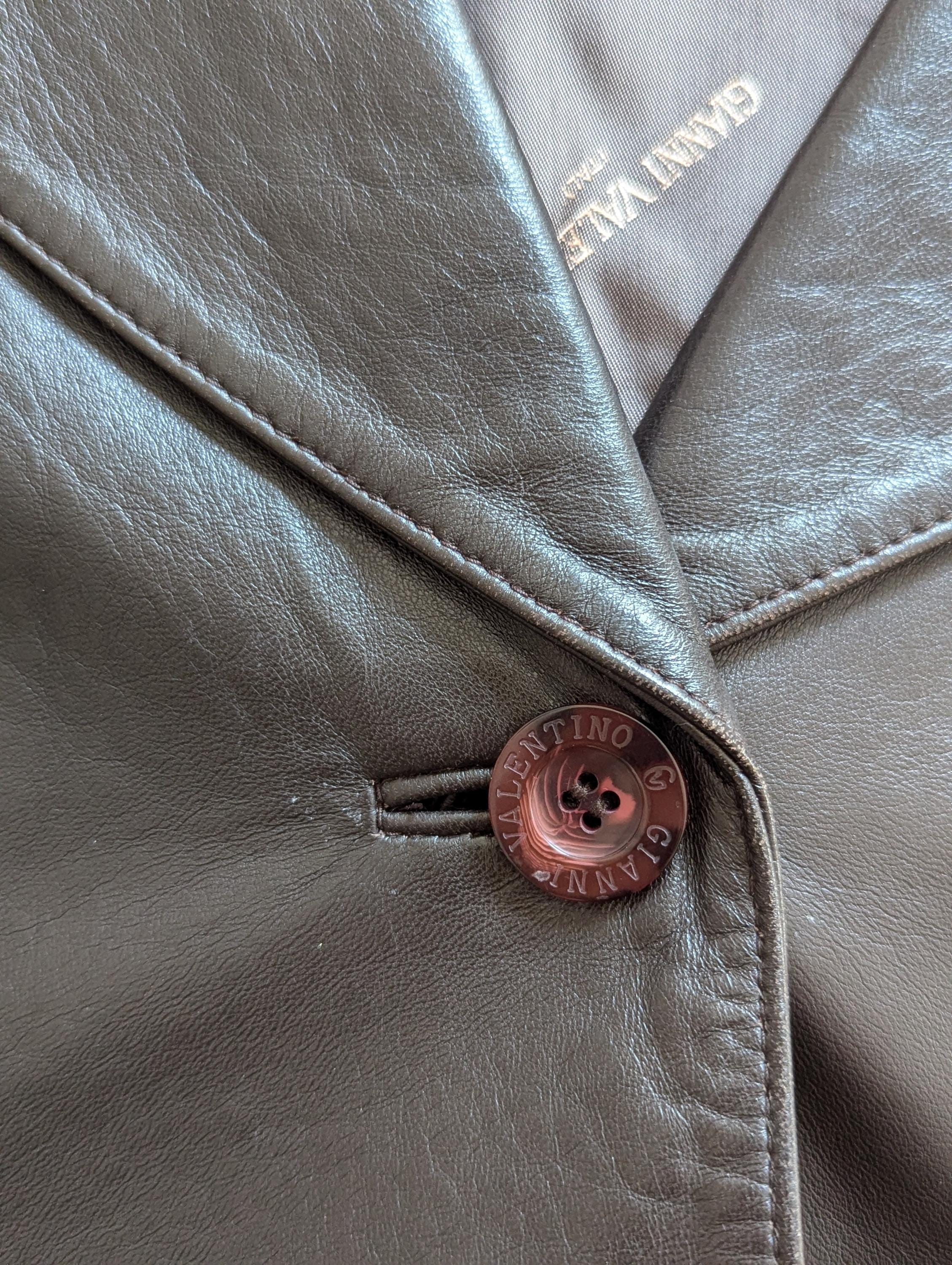 ジャケット・アウター Gianni Valentino short leather bomber Vintage 90s Gianni Valentino Italy Type B-3 Bomber Leather