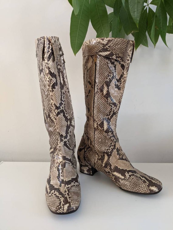 SALE 1960s Python Gogo boots // Vintage Authentic… - image 2