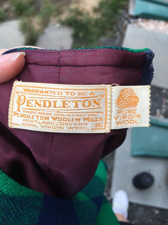 Vintage Pendleton Wool Two-piece Set // Vintage P… - image 10