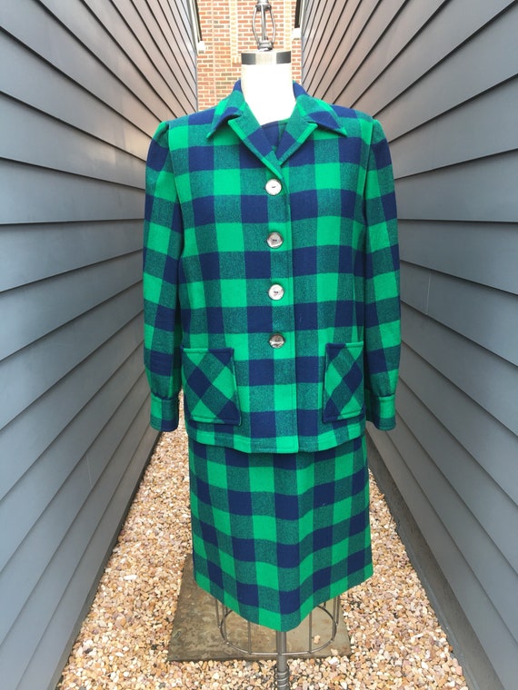 Vintage Pendleton Wool Two-piece Set // Vintage Pe